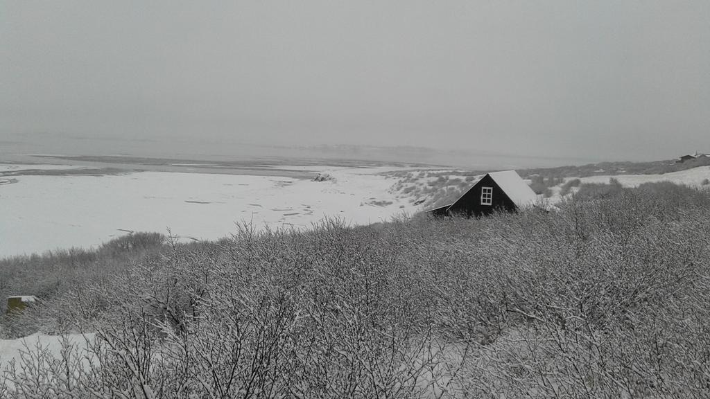 Vila Black Timber House Borgarnes Exteriér fotografie